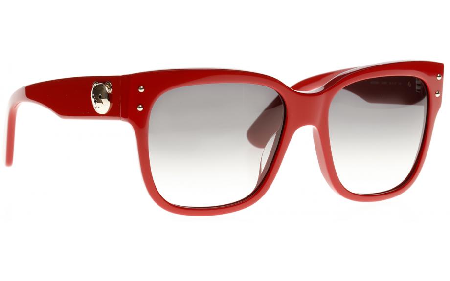 moschino red sunglasses